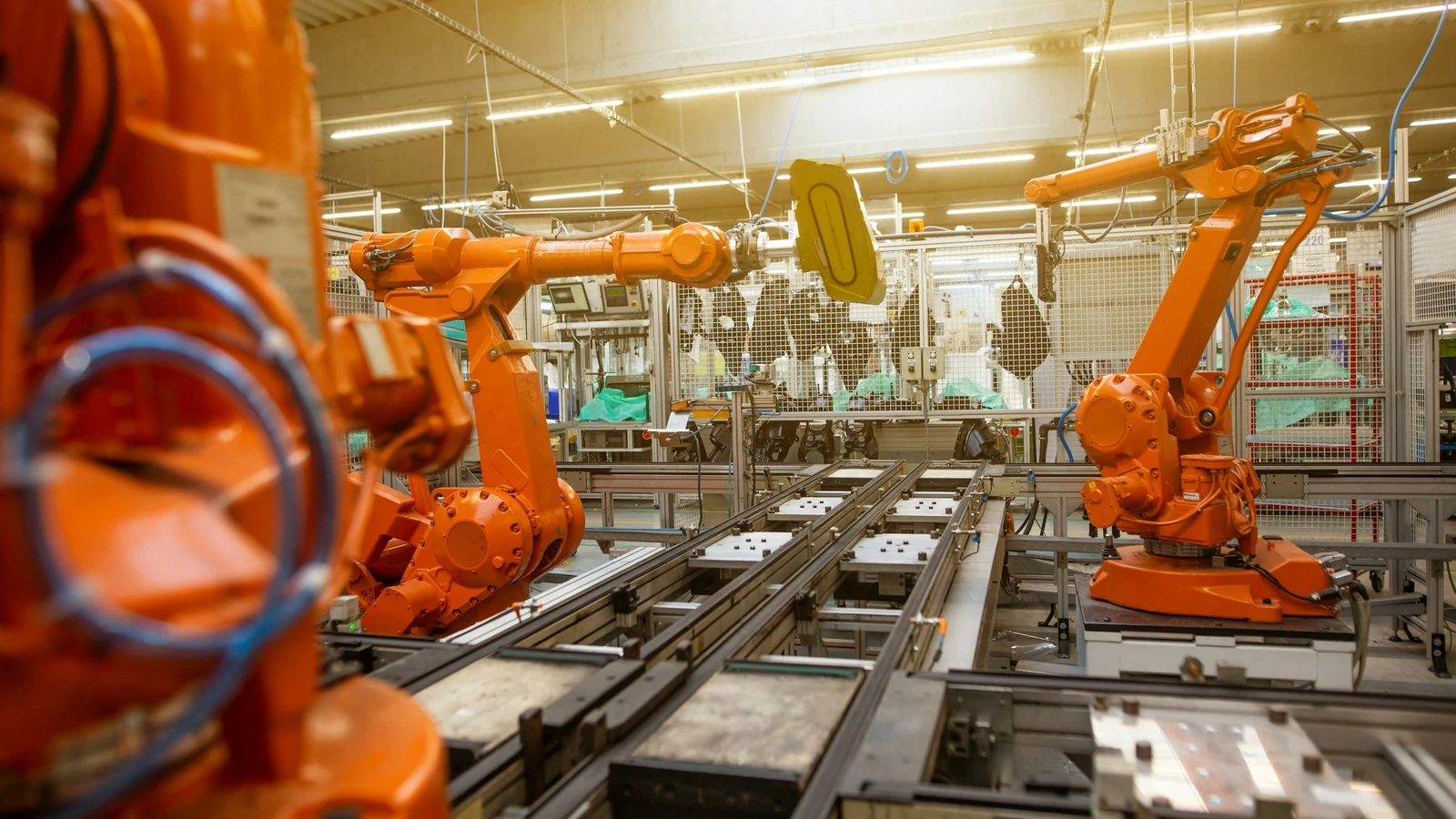 Ligne de production PME industrielle française.